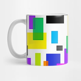 Digital Rainbow Rain Mug